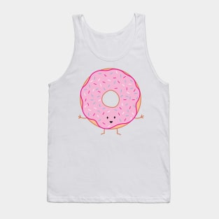 Pink Sprinkled Donut | by queenie's cards Tank Top